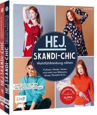 Vorderes Coverbild Hej.Skandi-Chic – Wohlfühlkleidung nähen – Doppeltes Nähglück: 2 Bücher im Set