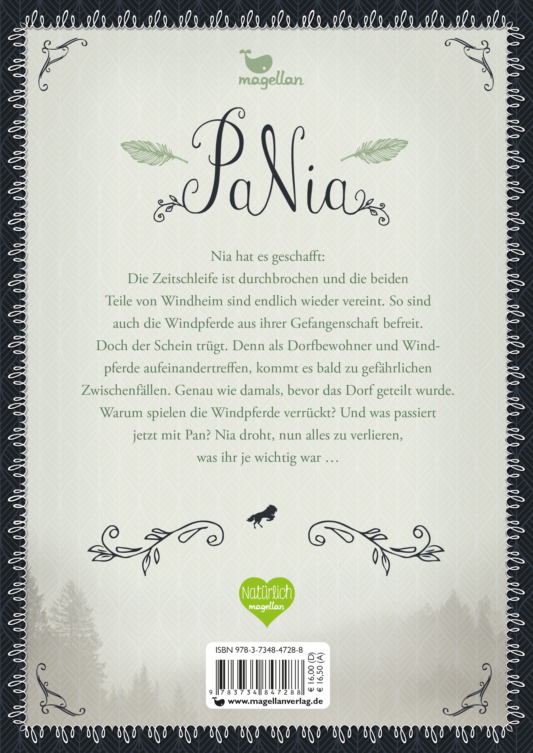 Rückseitencover PaNia - Die Wächter der Windpferde