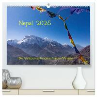 Vorderes Coverbild NEPAL - rund um die Annapurna (hochwertiger Premium Wandkalender 2025 DIN A2 quer), Kunstdruck in Hochglanz