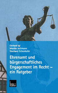 Vorderes Coverbild Ehrenamt und bürgerschaftliches Engagement im Recht — ein Ratgeber