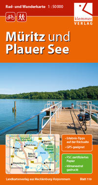 Vorderes Coverbild Rad- und Wanderkarte Müritz und Plauer See