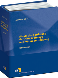 Vorderes Coverbild Staatliche Förderung der Altersvorsorge und Vermögensbildung - Einzelbezug