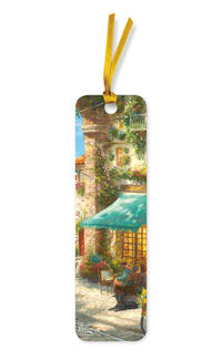 Vorderes Coverbild 10er-Verpackungseinheit Lesezeichen: Thomas Kinkade, Italienisches Café