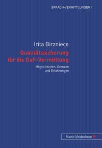 Vorderes Coverbild Qualitätssicherung für die DaF-Vermittlung
