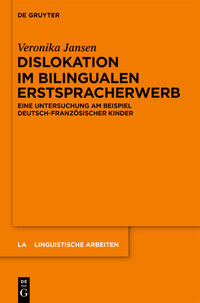 Vorderes Coverbild Dislokation im bilingualen Erstspracherwerb
