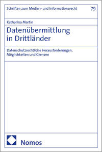 Vorderes Coverbild Datenübermittlung in Drittländer