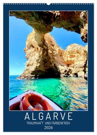 Vorderes Coverbild Algarve Traumhaft & farbenfroh (Wandkalender 2026 DIN A2 hoch), CALVENDO Monatskalender