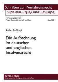 Vorderes Coverbild Die Aufrechnung im deutschen und englischen Insolvenzrecht