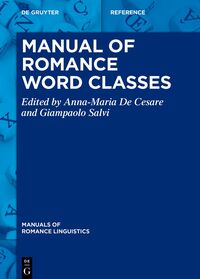 Vorderes Coverbild Manual of Romance Word Classes