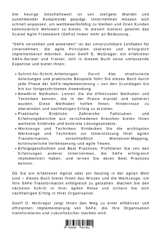 Rückseitencover SAFe verstehen und anwenden