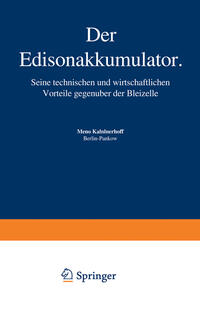 Vorderes Coverbild Der Edisonakkumulator