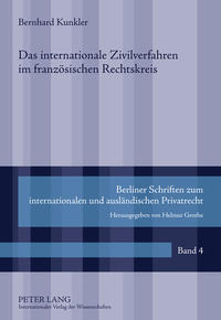 Vorderes Coverbild Das internationale Zivilverfahren im französischen Rechtskreis