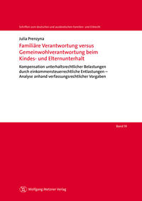 Vorderes Coverbild Familiäre Verantwortung versus Gemeinwohlverantwortung beim Kindes- und Elternunterhalt