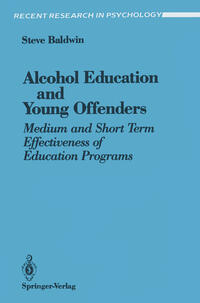 Vorderes Coverbild Alcohol Education and Young Offenders