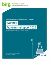 Vorderes Coverbild BARMER Arzneimittelreport 2022