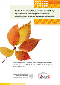 Vorderes Coverbild Leitfaden zur Erstellung eines einrichtungsspezifischen Seelsorgekonzeptes in katholischen Einrichtungen der Altenhilfe