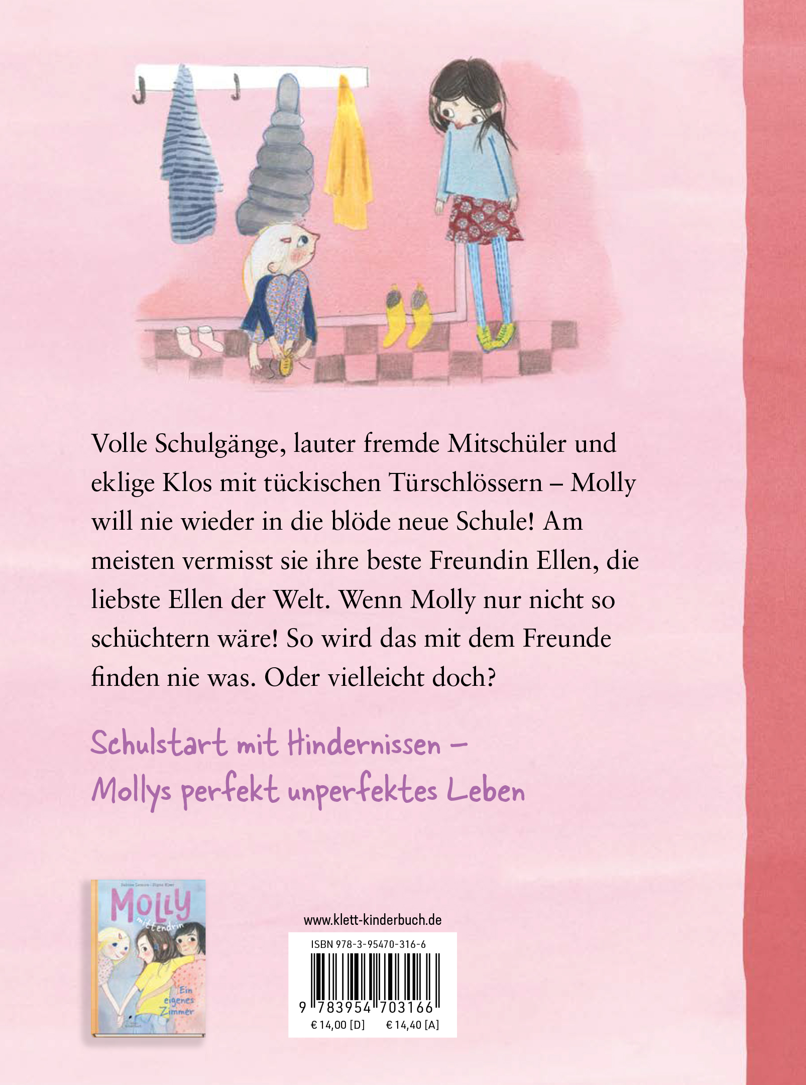 Rückseitencover Molly mittendrin - Die neue Schule