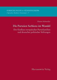 Vorderes Coverbild Die Parteien Serbiens im Wandel