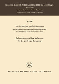 Vorderes Coverbild Zellstrukturen und ihre Bedeutung für die amöboide Bewegung
