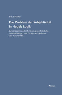 Vorderes Coverbild Das Problem der Subjektivität in Hegels Logik