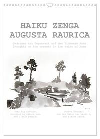 Vorderes Coverbild HAIKU ZENGA AUGUSTA RAURICA (Wandkalender 2025 DIN A3 hoch), CALVENDO Monatskalender