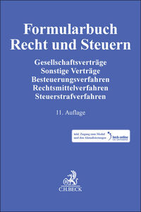 Vorderes Coverbild Formularbuch Recht und Steuern