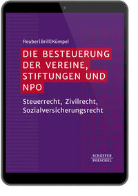 Vorderes Coverbild Die Besteuerung der Vereine, Stiftungen und NPO
