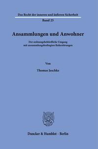 Vorderes Coverbild Ansammlungen und Anwohner.