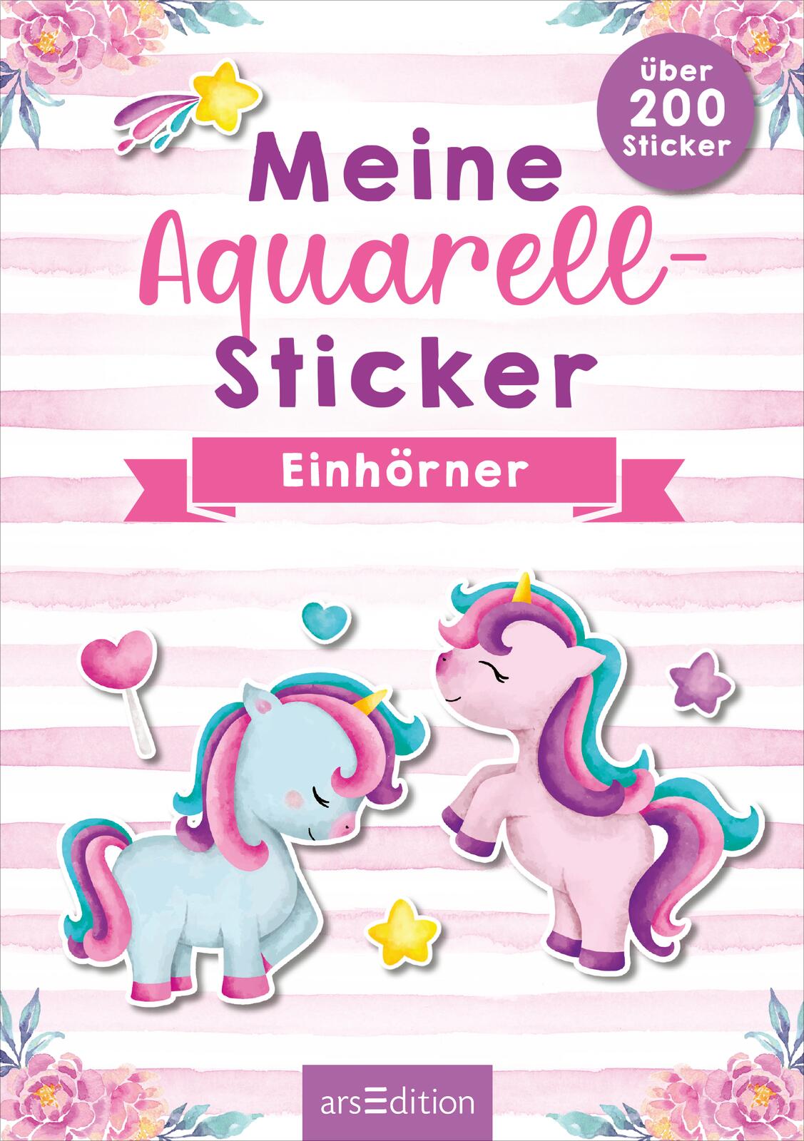 Beispielinhalt (Bild) Display Aquarell-Sticker