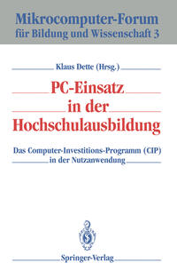 Vorderes Coverbild PC-Einsatz in der Hochschulausbildung