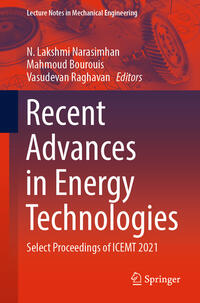 Vorderes Coverbild Recent Advances in Energy Technologies