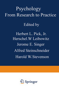 Vorderes Coverbild Psychology: From Research to Practice