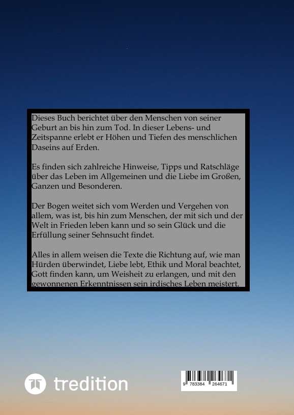 Rückseitencover DER MENSCH