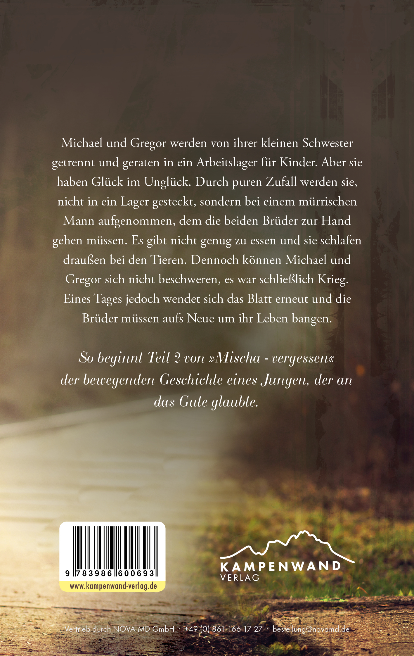 Rückseitencover Mischa - vergessen