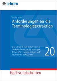 Vorderes Coverbild Anforderungen an die Terminologieextraktion