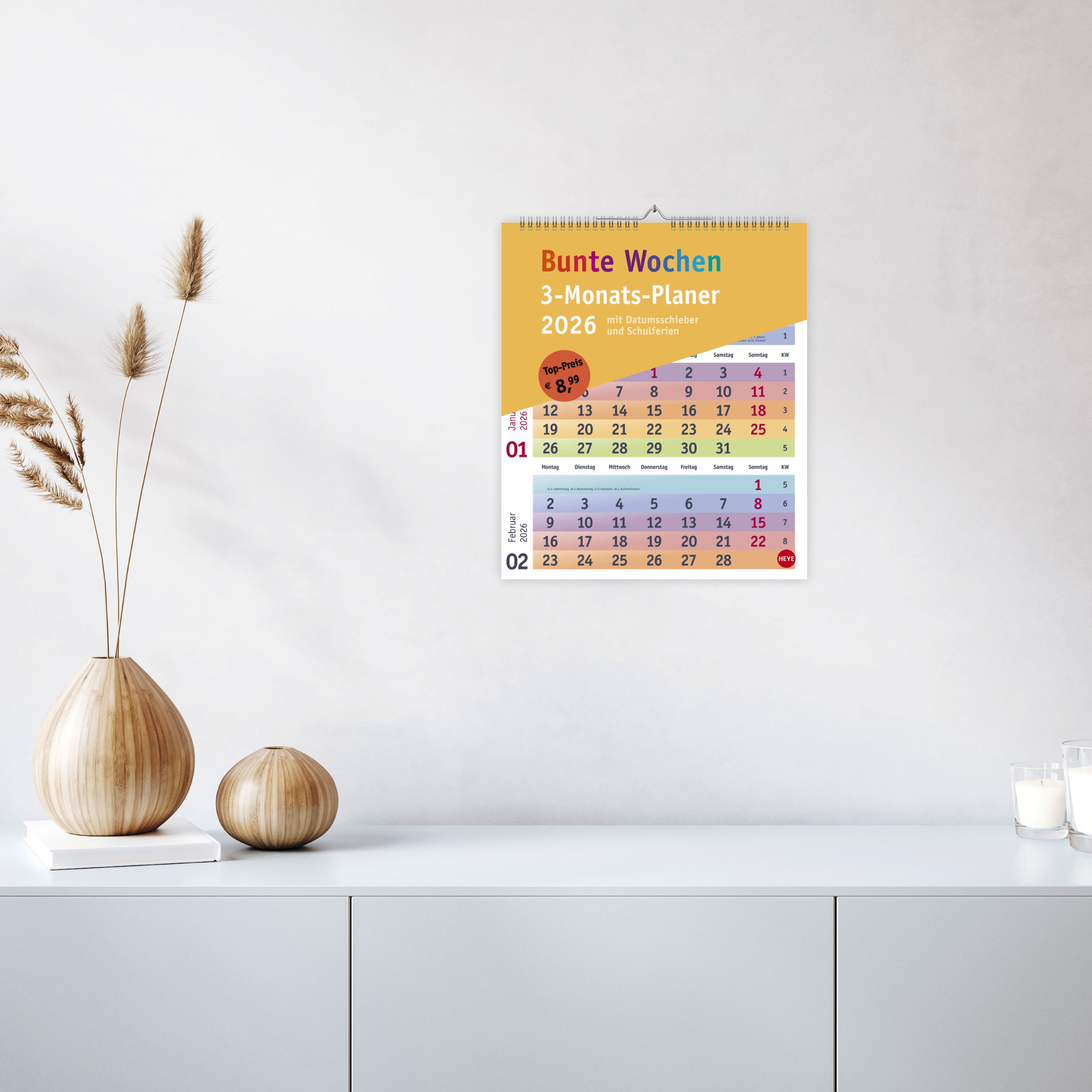 Anderes Coverbild Bunte Wochen 3-Monatsplaner 2026
