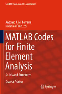 Vorderes Coverbild MATLAB Codes for Finite Element Analysis