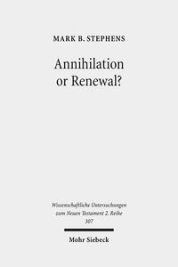 Vorderes Coverbild Annihilation or Renewal?