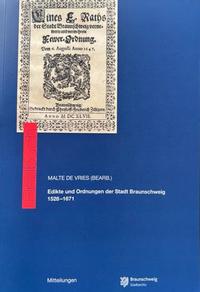 Vorderes Coverbild Edikte und Ordnungen der Stadt Braunschweig 1528-1671
