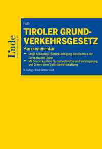 Vorderes Coverbild Tiroler Grundverkehrsgesetz