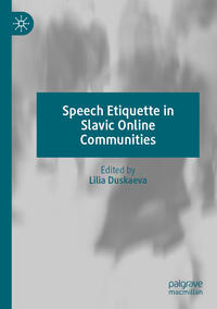 Vorderes Coverbild Speech Etiquette in Slavic Online Communities