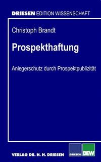 Vorderes Coverbild Prospekthaftung