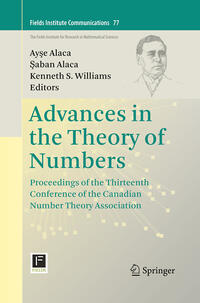 Vorderes Coverbild Advances in the Theory of Numbers