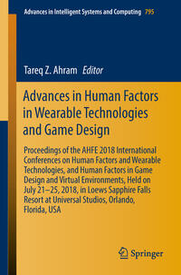 Vorderes Coverbild Advances in Human Factors in Wearable Technologies and Game Design