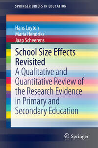 Vorderes Coverbild School Size Effects Revisited