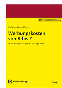 Vorderes Coverbild Werbungskosten von A bis Z