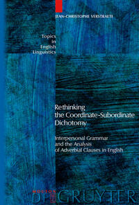 Vorderes Coverbild Rethinking the Coordinate-Subordinate Dichotomy