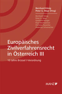 Vorderes Coverbild Europäisches Zivilverfahrensrecht in Österreich III