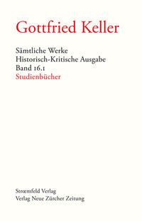 Vorderes Coverbild Sämtliche Werke. Historisch-Kritische Ausgabe, Band 16.1