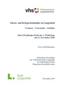 Vorderes Coverbild Ehren- und Kriegerdenkmäler in Langenfeld